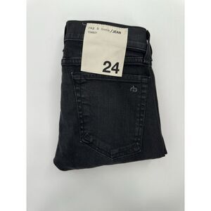 Rag & Bone‎ Tomboy Jeans In Clean Blackthorn Women's Size 24 NEW
